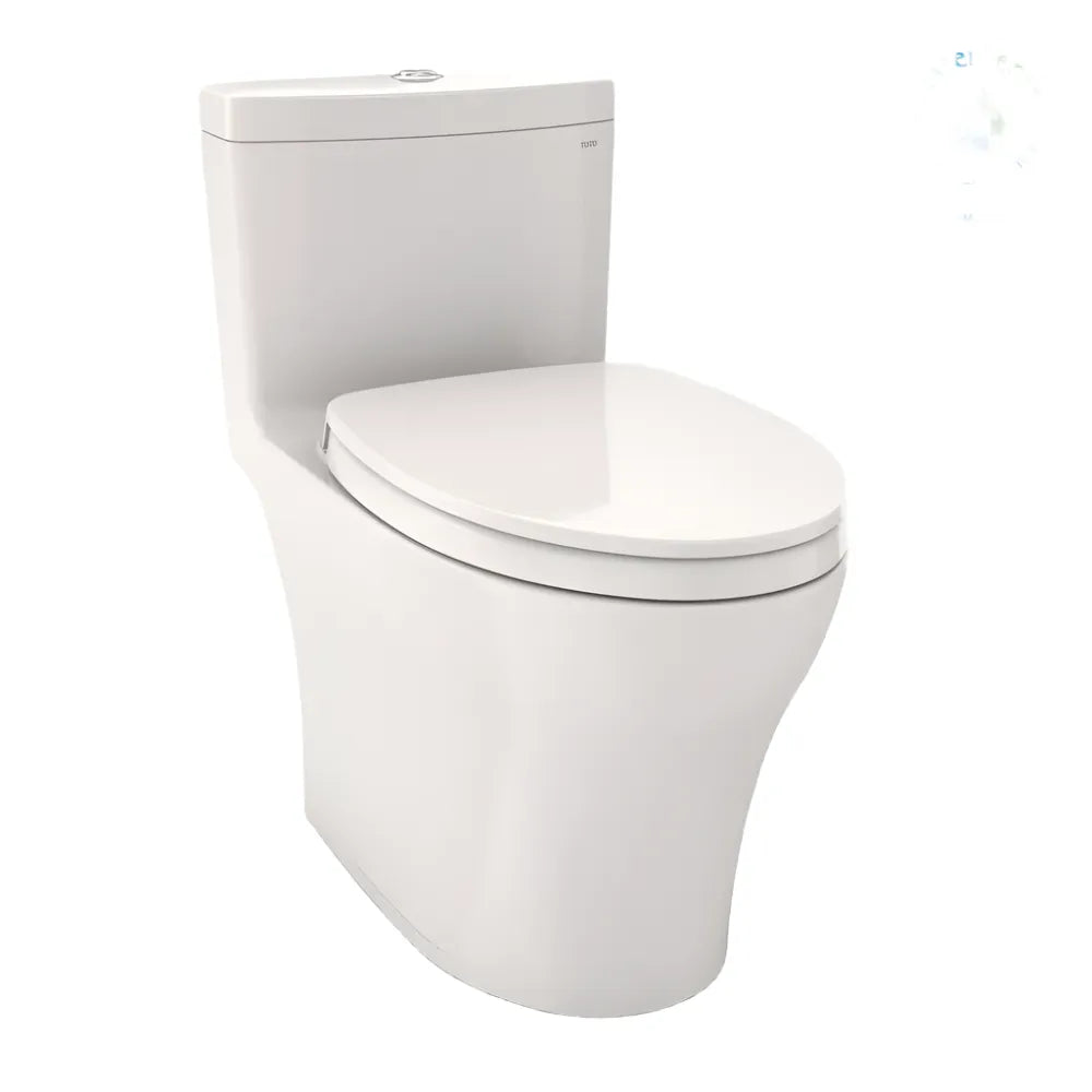 TOTO Aquia IV One-Piece Dual Flush 1.28 and 0.9 GPF Universal Height Toilet WASHLET+ Ready MS646124CEMFGN#01 - EverFlow Bidets