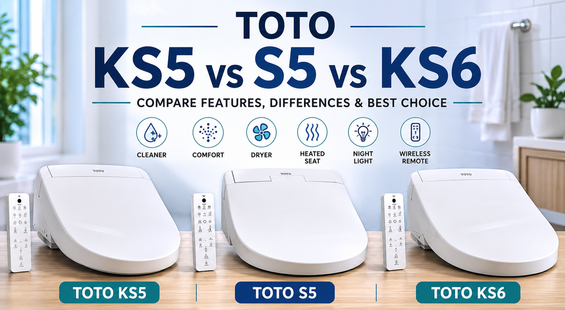 What's the Difference Between the TOTO KS5, S5, and KS6 Bidet Seats