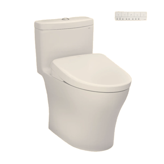 TOTO Aquia IV WASHLET+ S7 Bidet Toilet Combo Sedona Beige