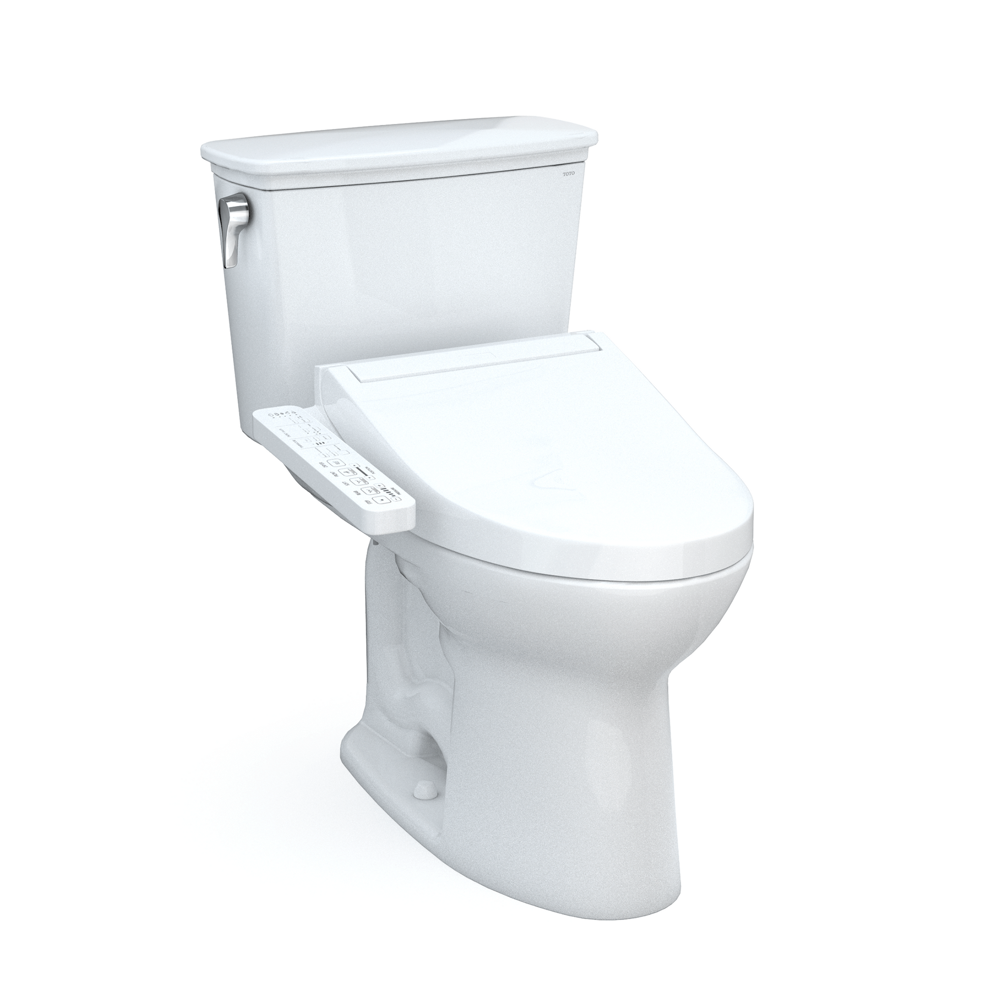 TOTO Drake Transitional Two-Piece 1.28 GPF Universal Height Toilet with C2 Bidet Seat