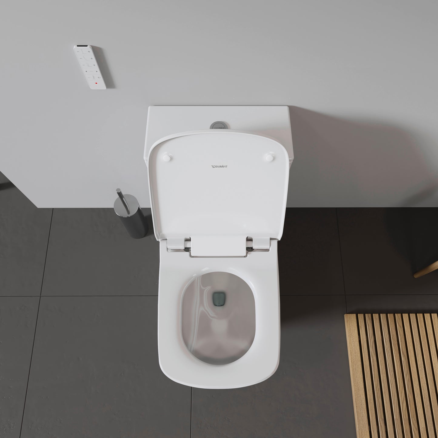 Duravit SensoWash DuraStyle Slim Heated Bidet Toilet Seat, White 611200001501300