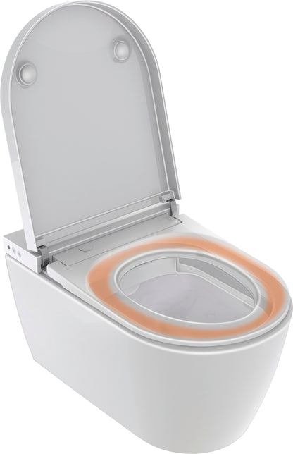 Duravit SensoWash Starck f Lite Bidet Toilet Seat, White 612001011041310