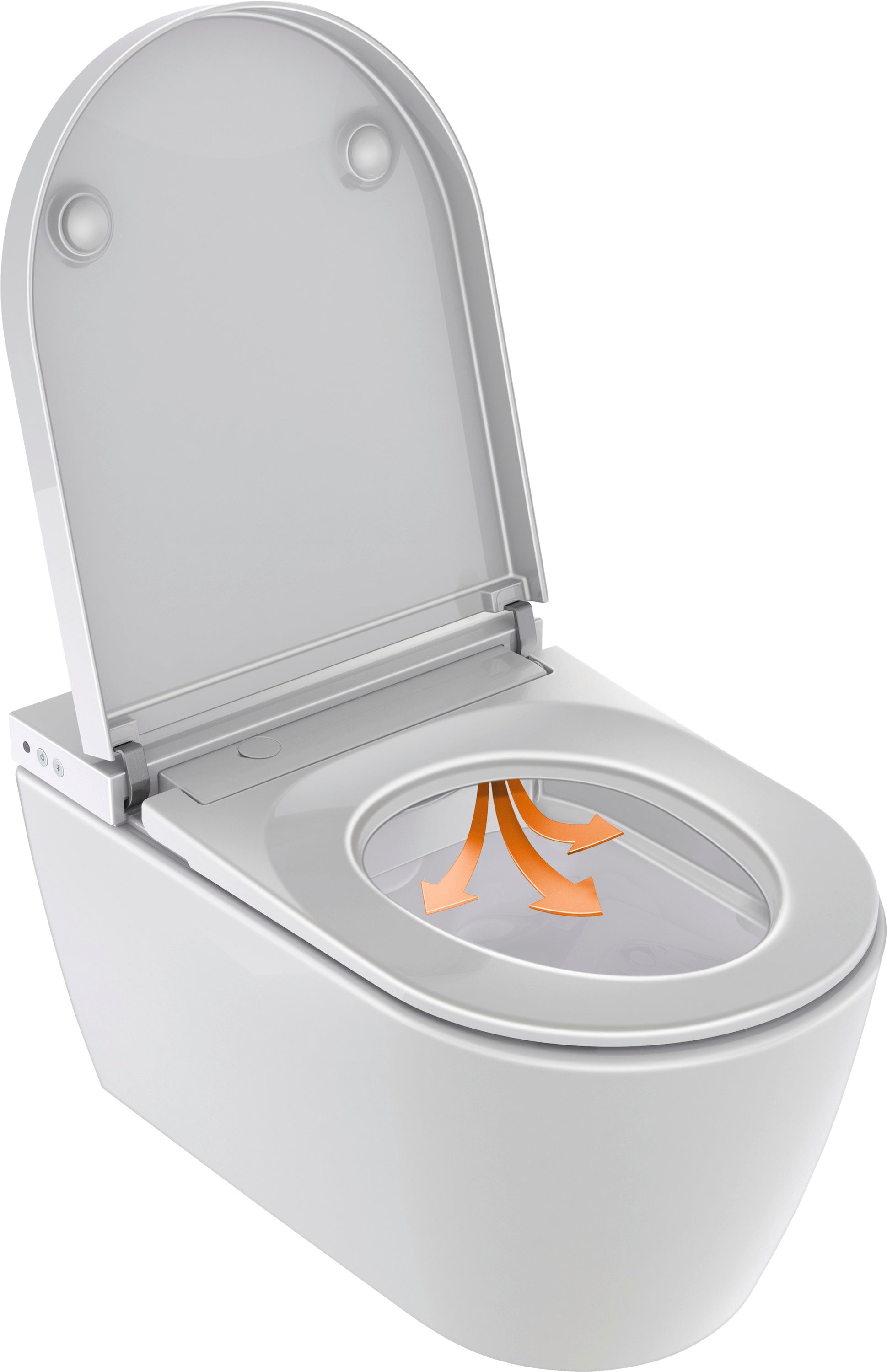 Duravit SensoWash Starck f Lite Bidet Toilet Seat, White 612001011041310