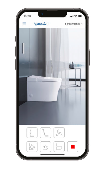 Duravit SensoWash u Integrated Bidet Toilet, Floor-Mounted White 622000011001300