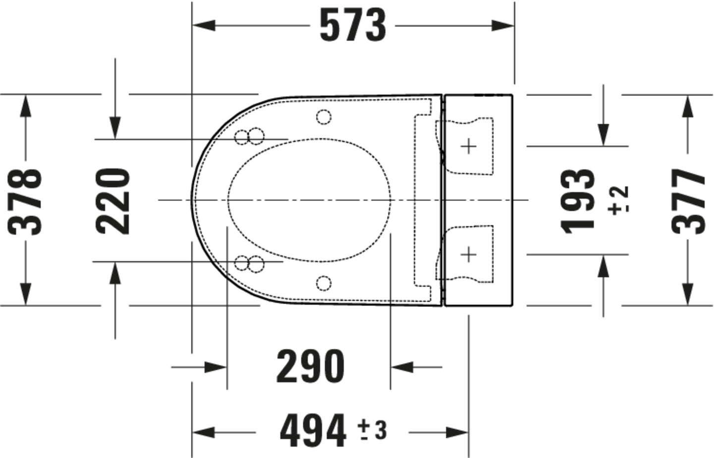 Duravit SensoWash Starck f Plus Bidet Toilet Seat, White 612000011041306
