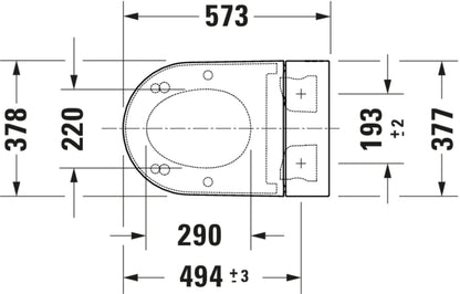 Duravit SensoWash Starck f Plus Bidet Toilet Seat, White 612000011041306