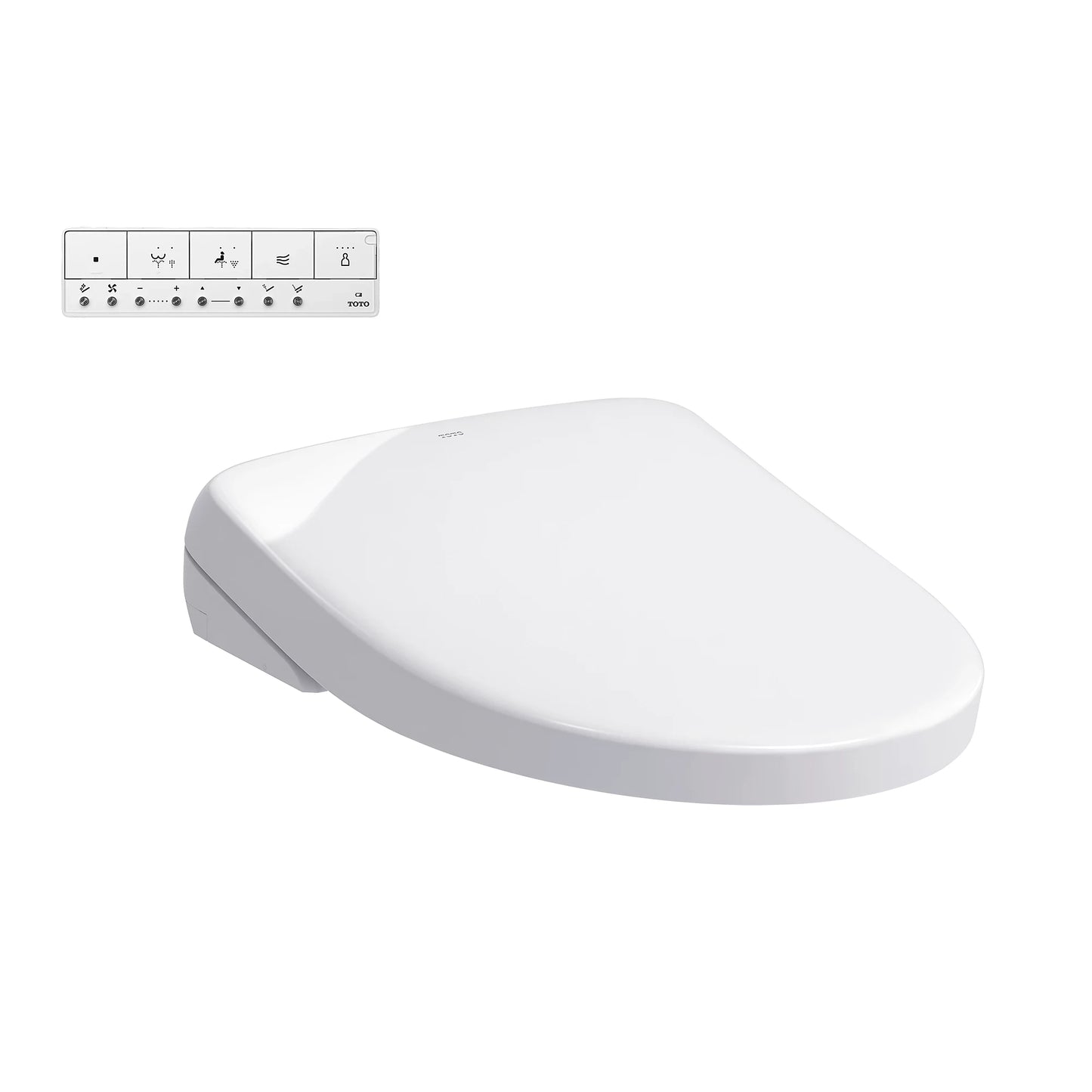 TOTO WASHLET S7A Contemporary Elongated Bidet Toilet Seat in Cotton White, SW4736AT40#01