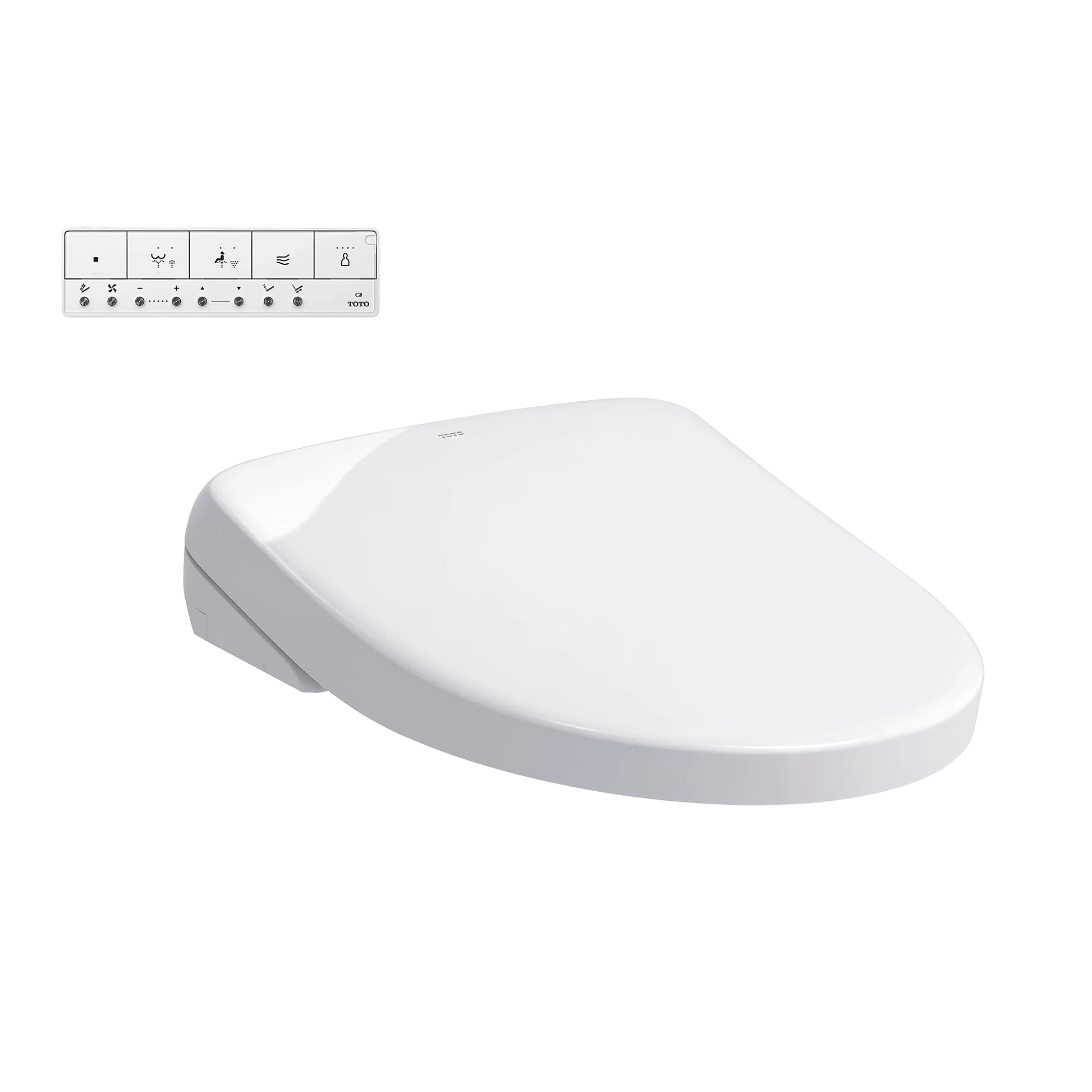 TOTO WASHLET S7A Contemporary Elongated Bidet Toilet Seat in Cotton White, SW4736AT40#01
