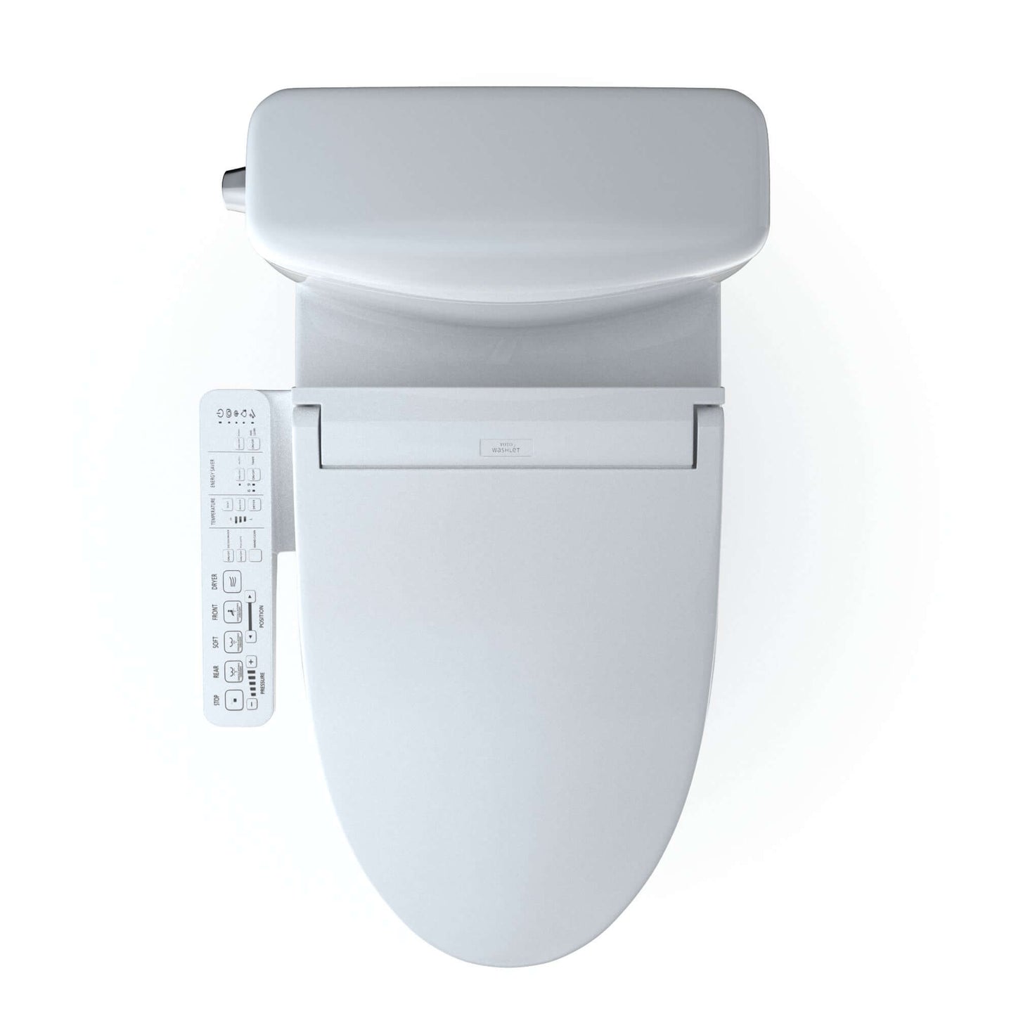 TOTO WASHLET+ Aquia IV Cube Two-Piece Elongated Dual Flush 1.28 and 0.9 GPF Toilet with C2 Bidet Seat, Cotton White - MW4363074CEMFGN#01