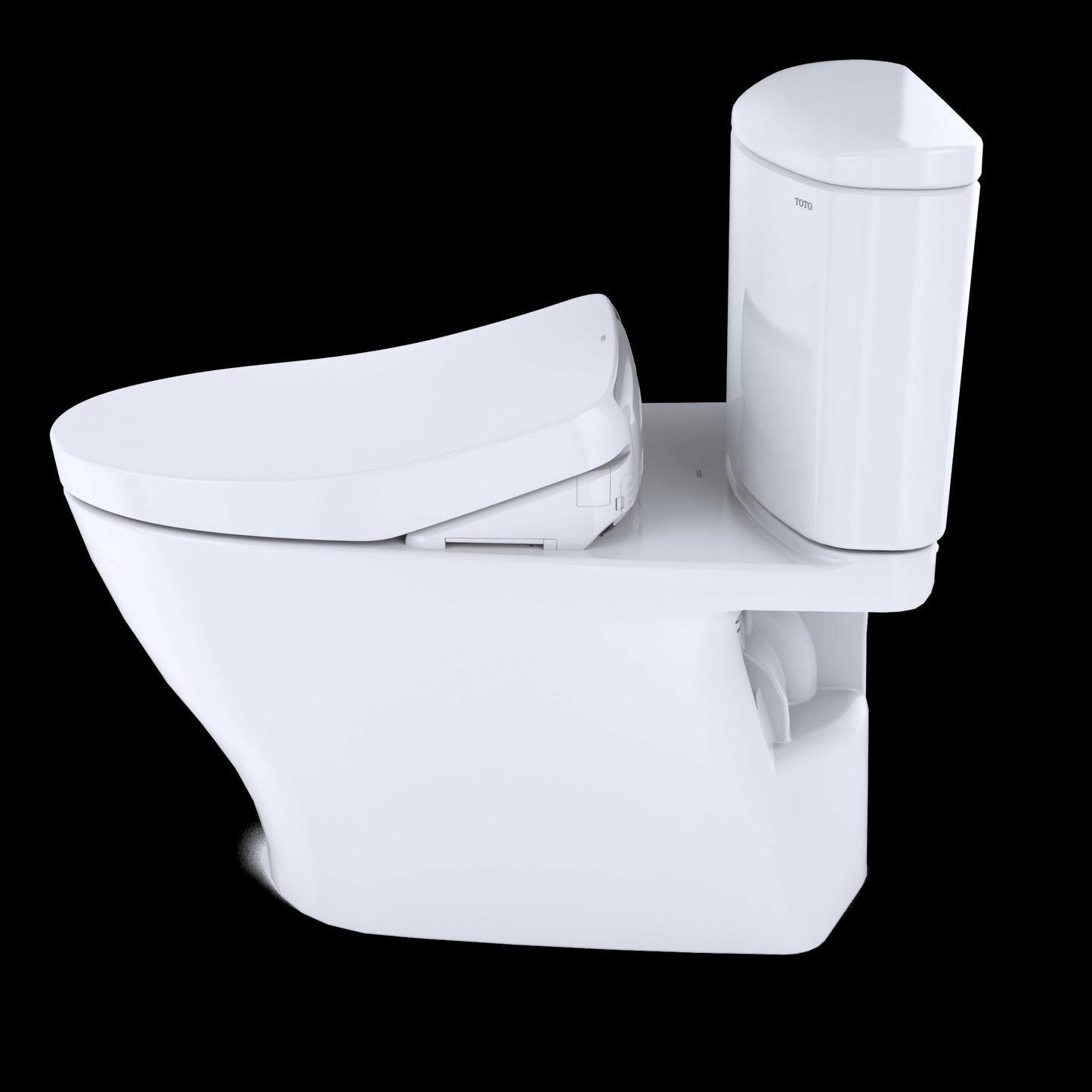 TOTO WASHLET+ Nexus 1G Two-Piece Elongated 1.0 GPF Toilet with S500e Contemporary Bidet Seat, Cotton White - MW4423046CUFG#01