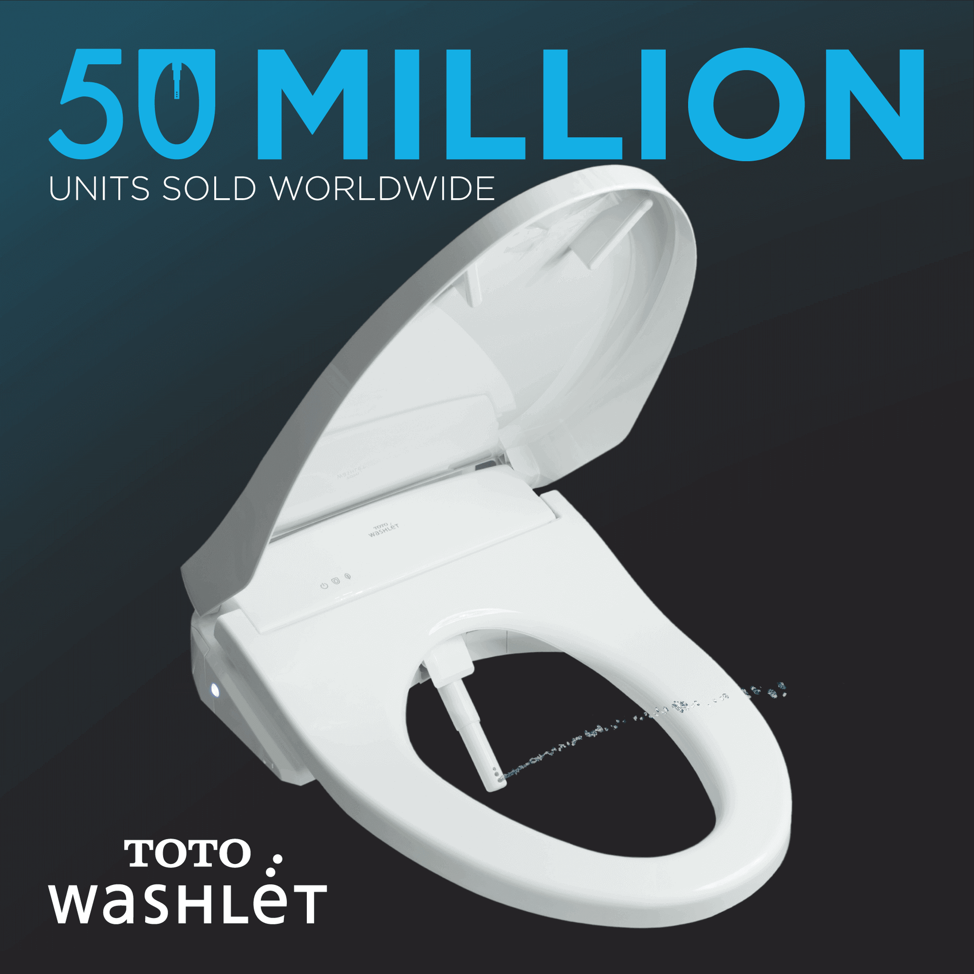 TOTO WASHLET S350e Electronic Round Bidet Toilet Seat with Wireless, Dryer & Auto Open/Close | SW583