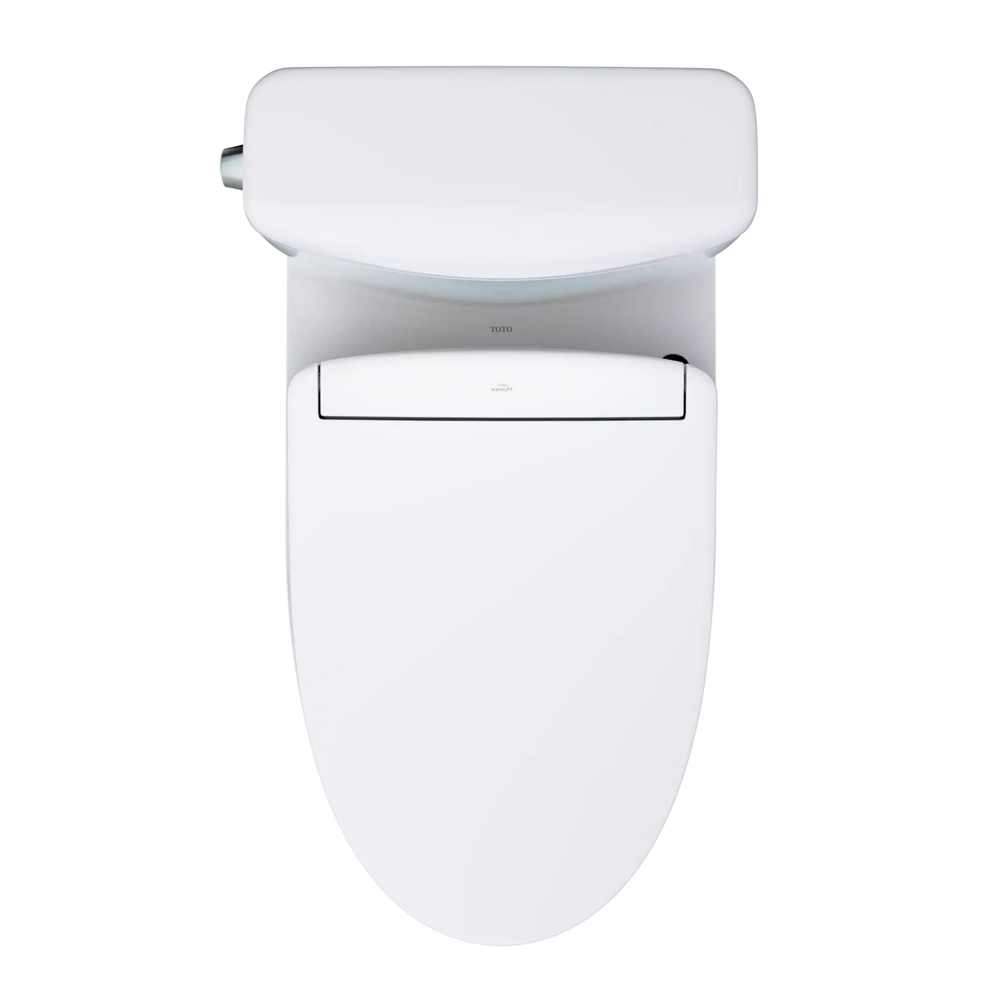 TOTO Aquia IV Cube Two-Piece Dual Flush 1.28 and 0.9 GPF Toilet with S5 Bidet Seat MW4363446CEMFGN#01
