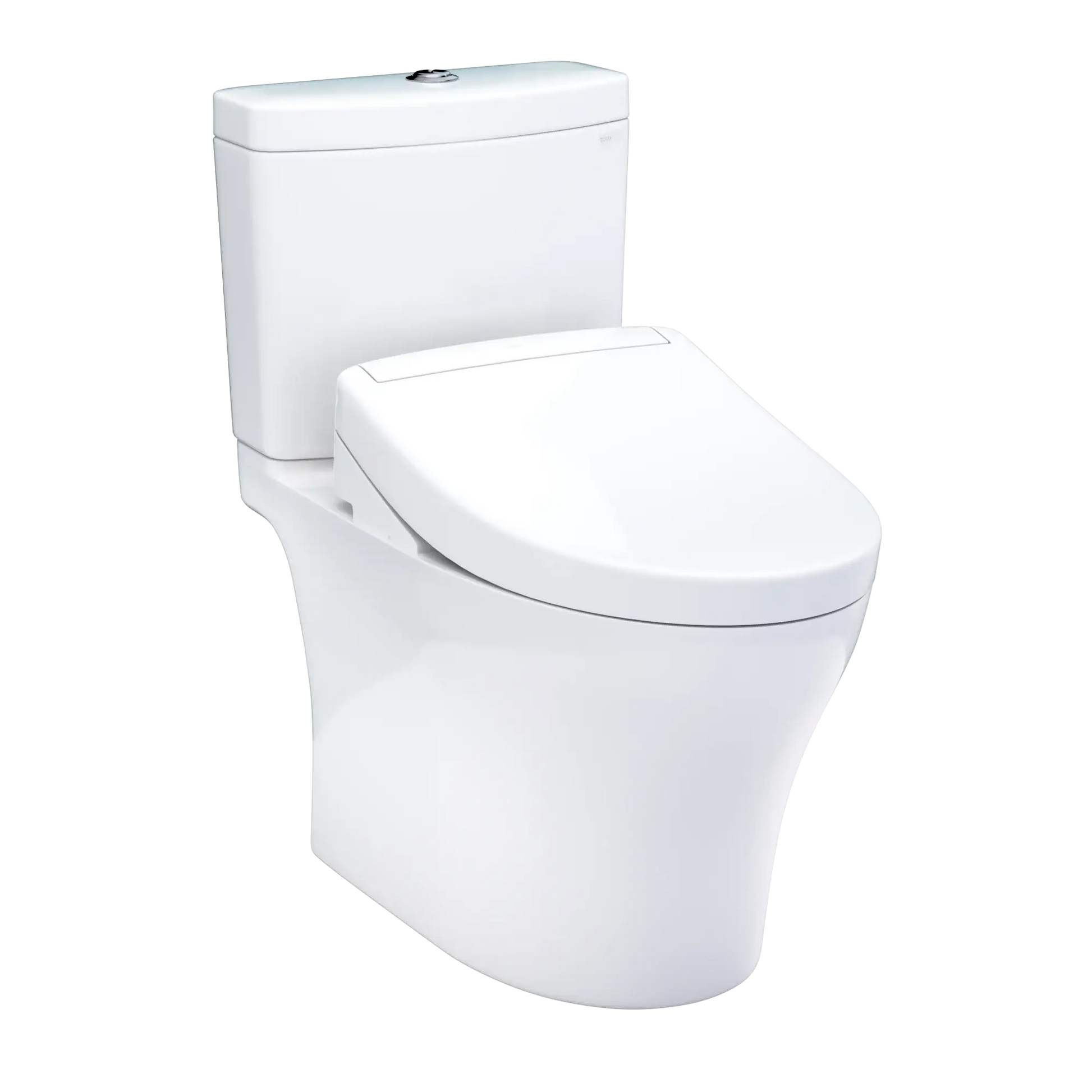 TOTO Aquia IV Two-Piece Standard Height Dual Flush 1.28 and 0.9 GPF Toilet and S5 Bidet Seat MW4463446CEMGN#01 Main