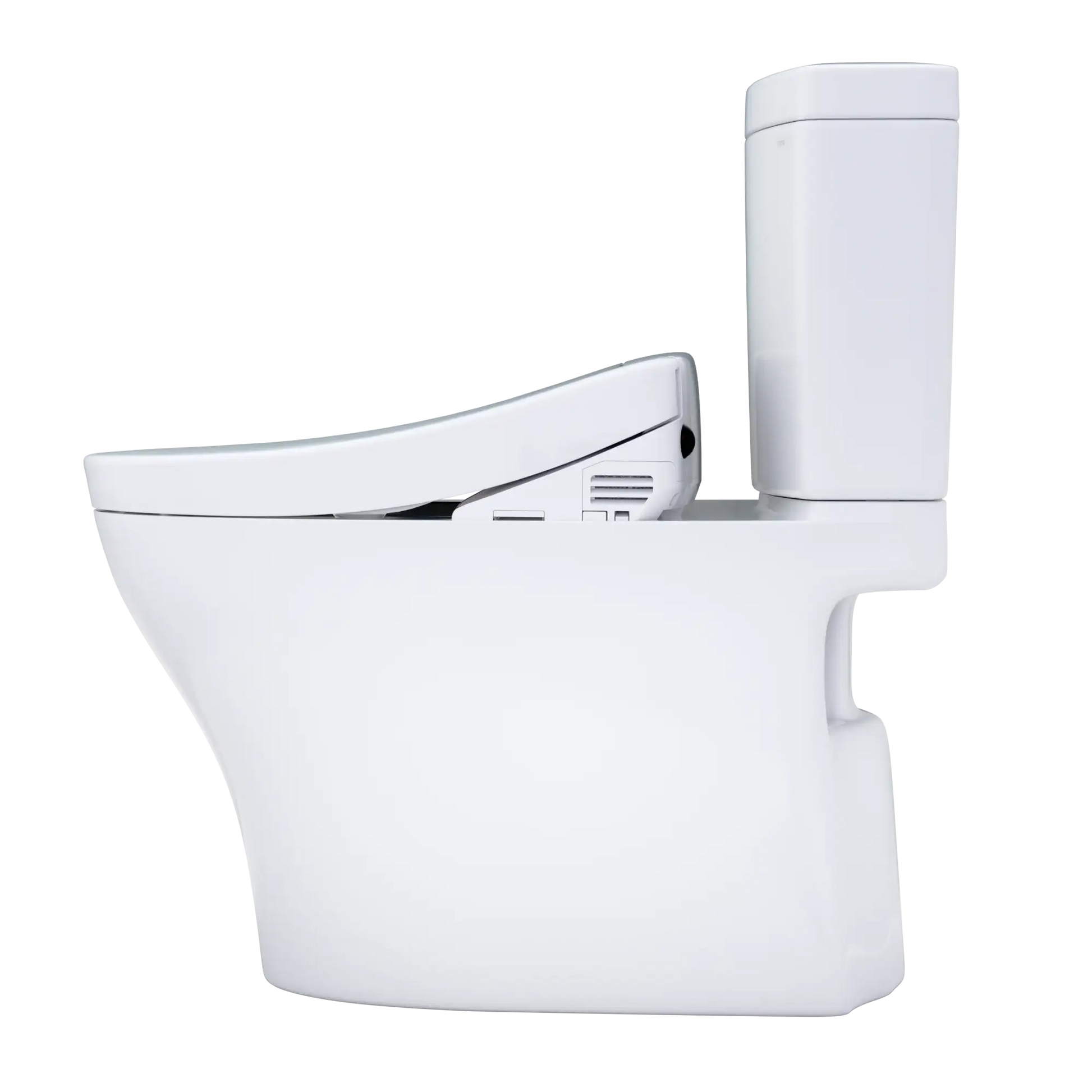 TOTO Aquia IV Two-Piece Standard Height Dual Flush 1.28 and 0.9 GPF Toilet and S5 Bidet Seat MW4463446CEMGN#01 RS