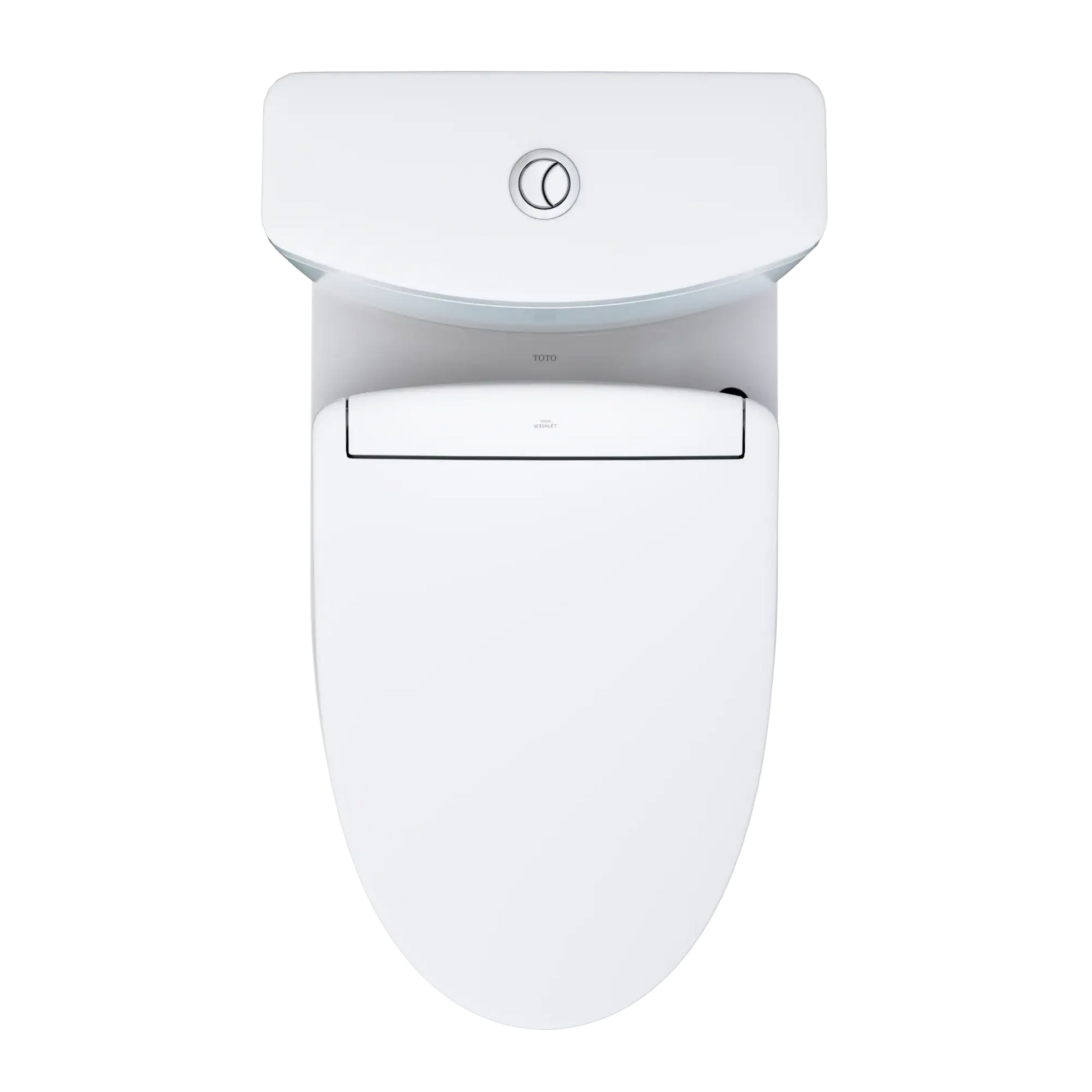 TOTO Aquia IV Two-Piece Standard Height Dual Flush 1.28 and 0.9 GPF Toilet and S5 Bidet Seat MW4463446CEMGN#01 Top