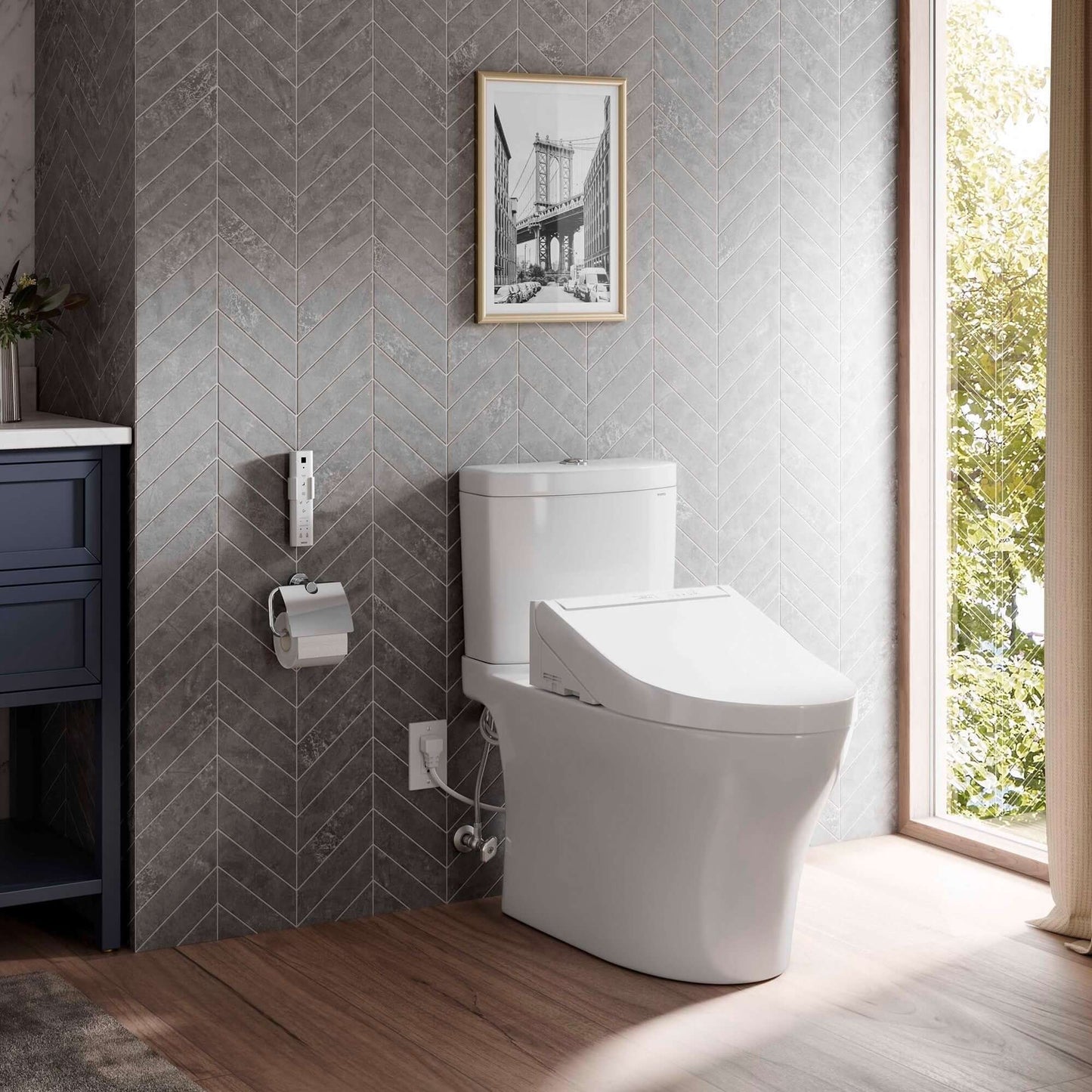 TOTO Aquia IV One-Piece with C5 Bidet Seat Lifestyle