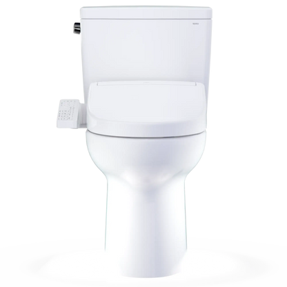 TOTO Drake Two-Piece 1.6 GPF Universal Height Toilet with S2 Bidet Seat MW7763346CSFG#01