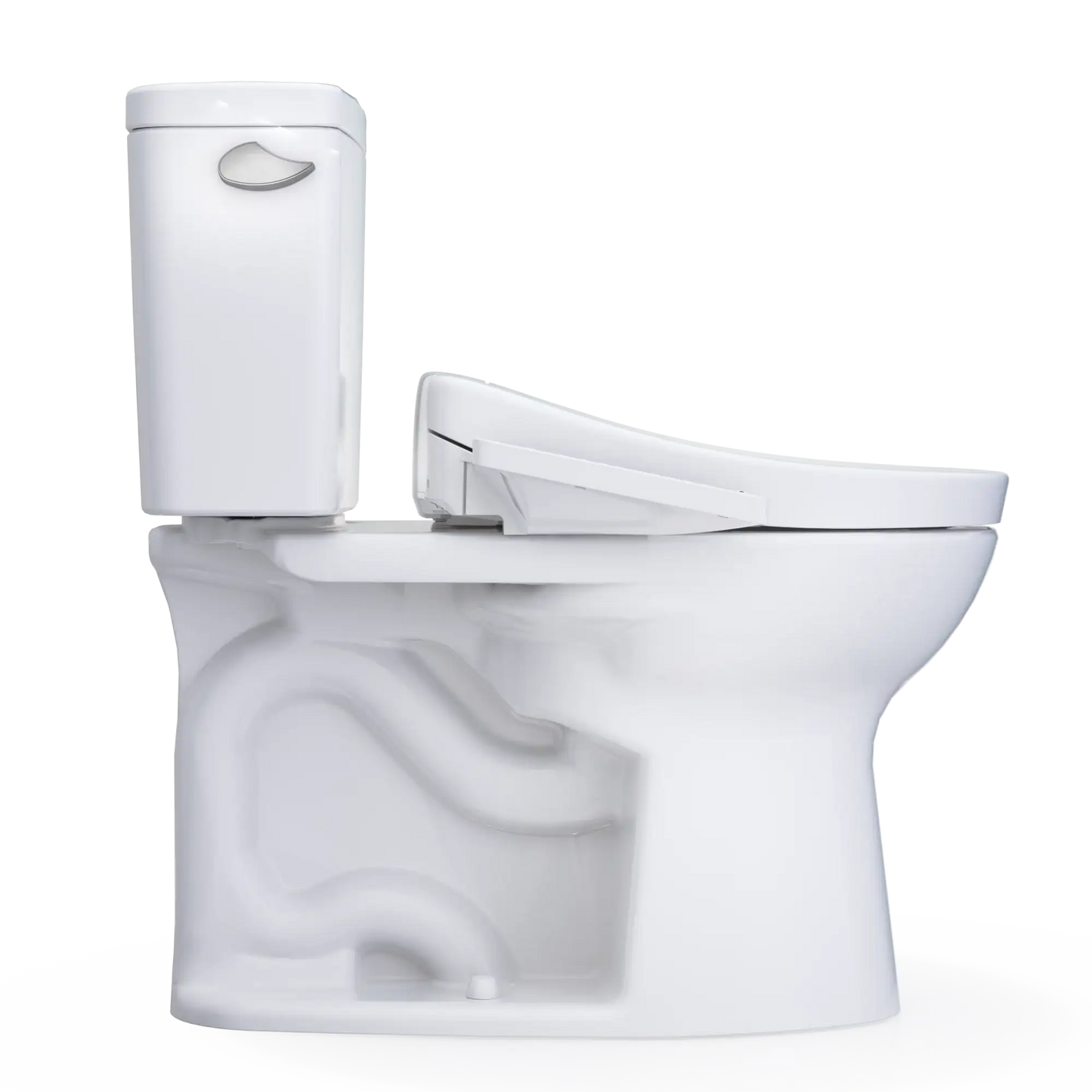TOTO Drake Two-Piece 1.6 GPF Universal Height Toilet with S2 Bidet Seat MW7763346CSFG#01