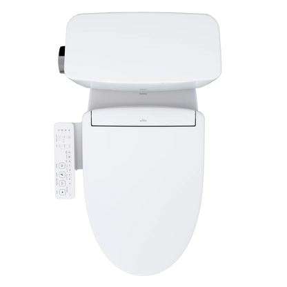 TOTO Drake Two-Piece 1.6 GPF Universal Height Toilet with S2 Bidet Seat MW7763346CSFG#01