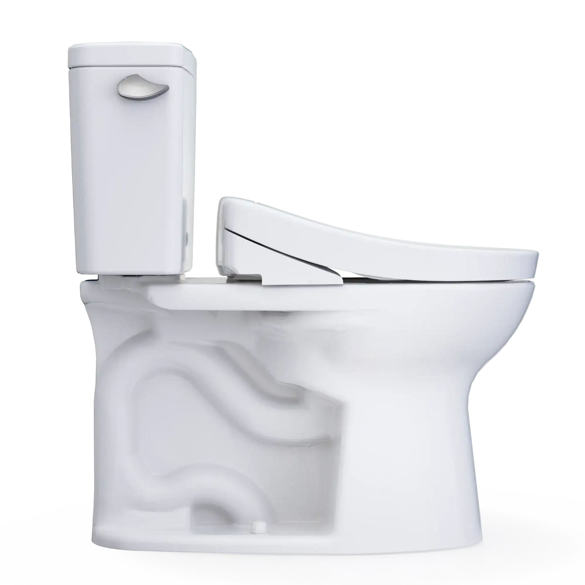 TOTO Drake Two-Piece 1.28 GPF Universal Height Toilet with S5 Bidet Seat MW7763446CEFG#01
