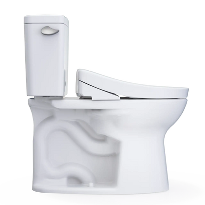 TOTO Drake Two-Piece 1.28 GPF Universal Height Toilet with S5 Bidet Seat MW7763446CEFG#01