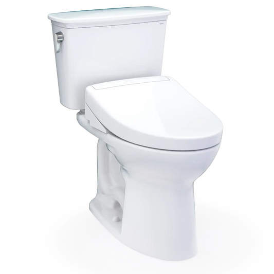 TOTO Drake Transitional Two-Piece 1.28 GPF Standard Height Toilet with S5 Bidet Seat MW7863446CEG#01