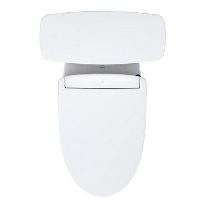 TOTO Drake Transitional Two-Piece 1.28 GPF Universal Height Toilet with S5 Bidet Seat MW7863446CEFG#01