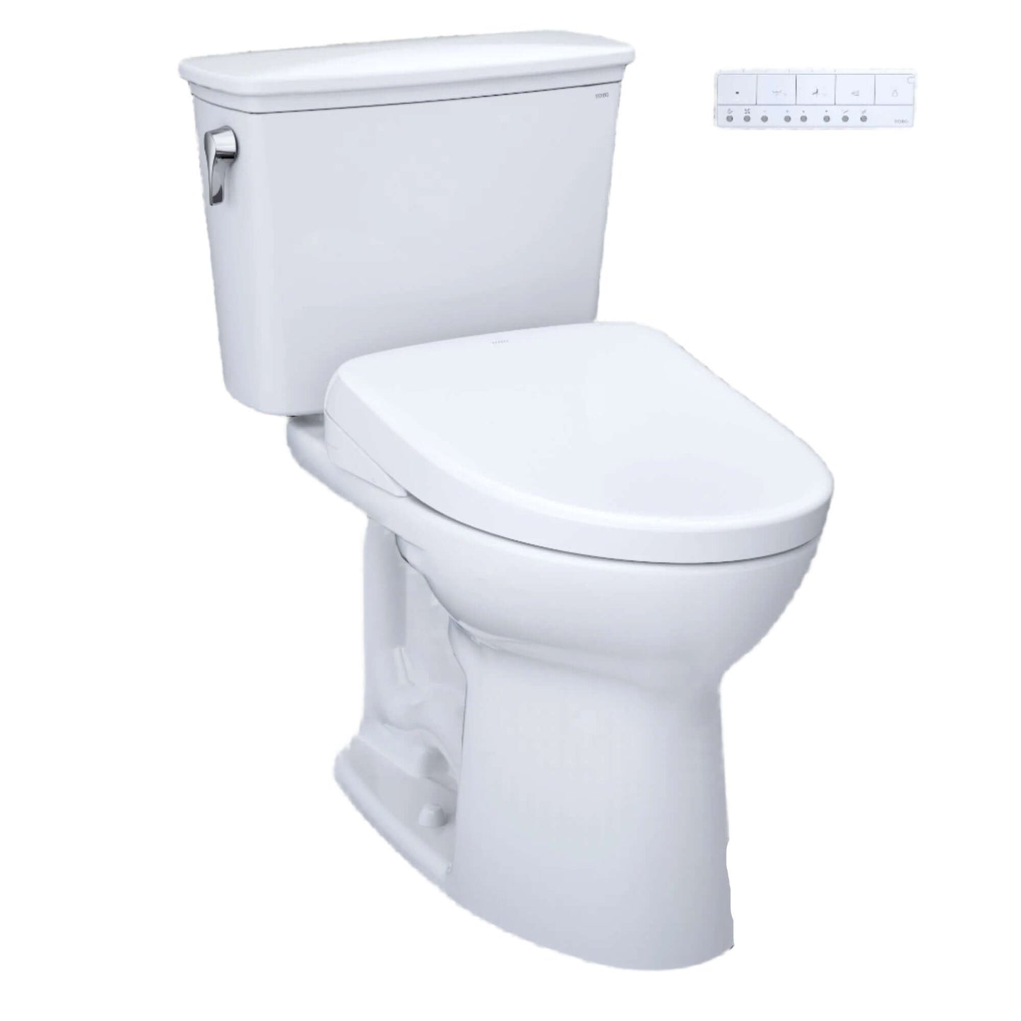  TOTO Drake Transitional Two-Piece 1.28 GPF Standard Height Toilet with S7A Contemporary Bidet Seat Main