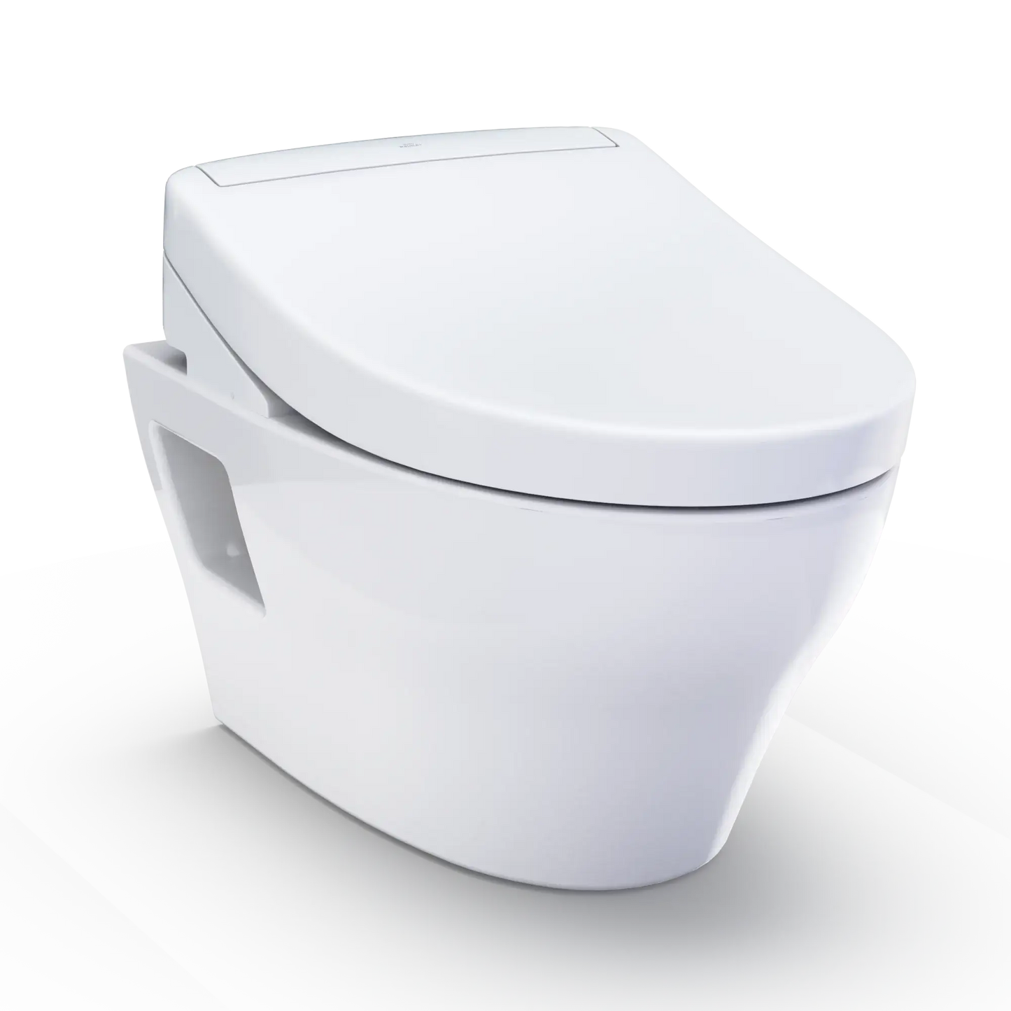 TOTO WASHLET+ EP Wall-Hung Elongated Toilet and WASHLET S5 Bidet Seat and DuoFit In-Wall 0.9 and 1.28 GPF Dual-Flush Tank System, Matte Silver CWT4283446CMFG#MS