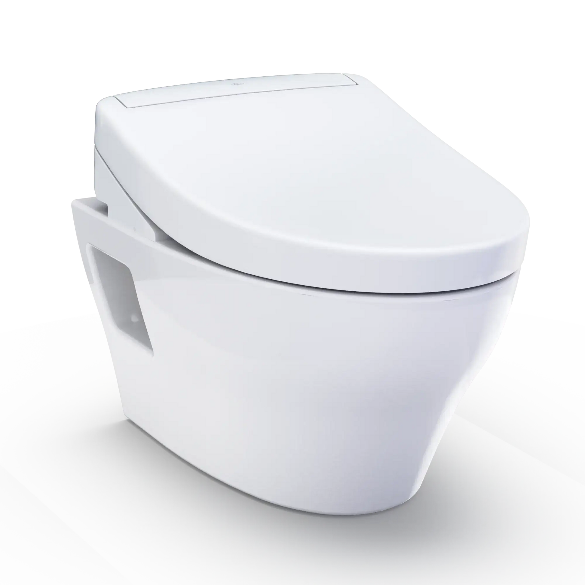 TOTO WASHLET+ EP Wall-Hung Elongated Toilet and WASHLET S5 Bidet Seat and DuoFit In-Wall 0.9 and 1.28 GPF Dual-Flush Tank System, Matte Silver CWT4283446CMFG#MS