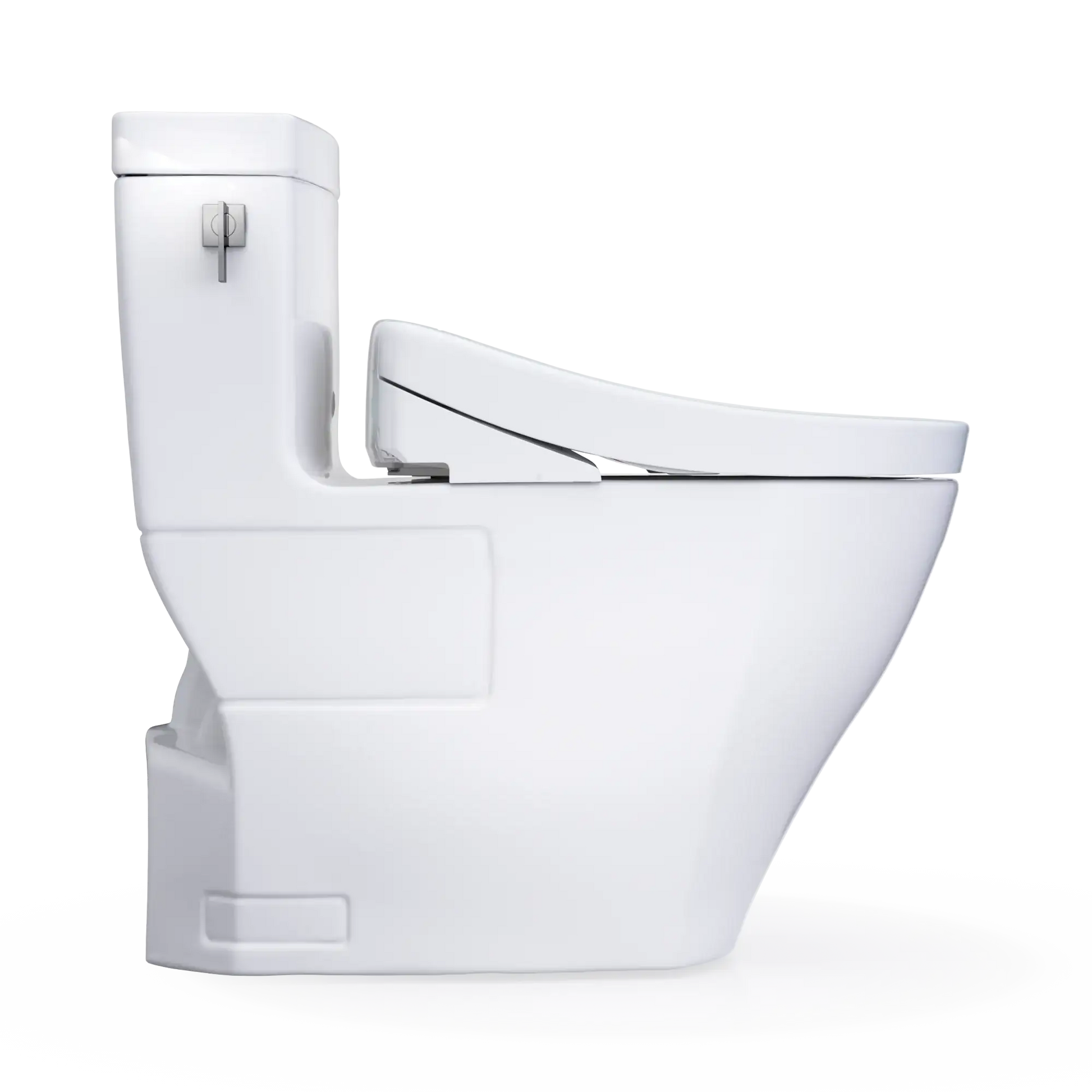 TOTO Legato One-Piece 1.28 GPF Toilet S5 Bidet Seat MW6243446CEFG#01 Left Profile