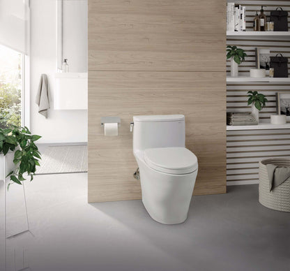 TOTO Nexus 1G One-Piece 1.0 GPF Universal Height Toilet with SS124 SoftClose Seat, WASHLET+ Ready MS642124CUFG