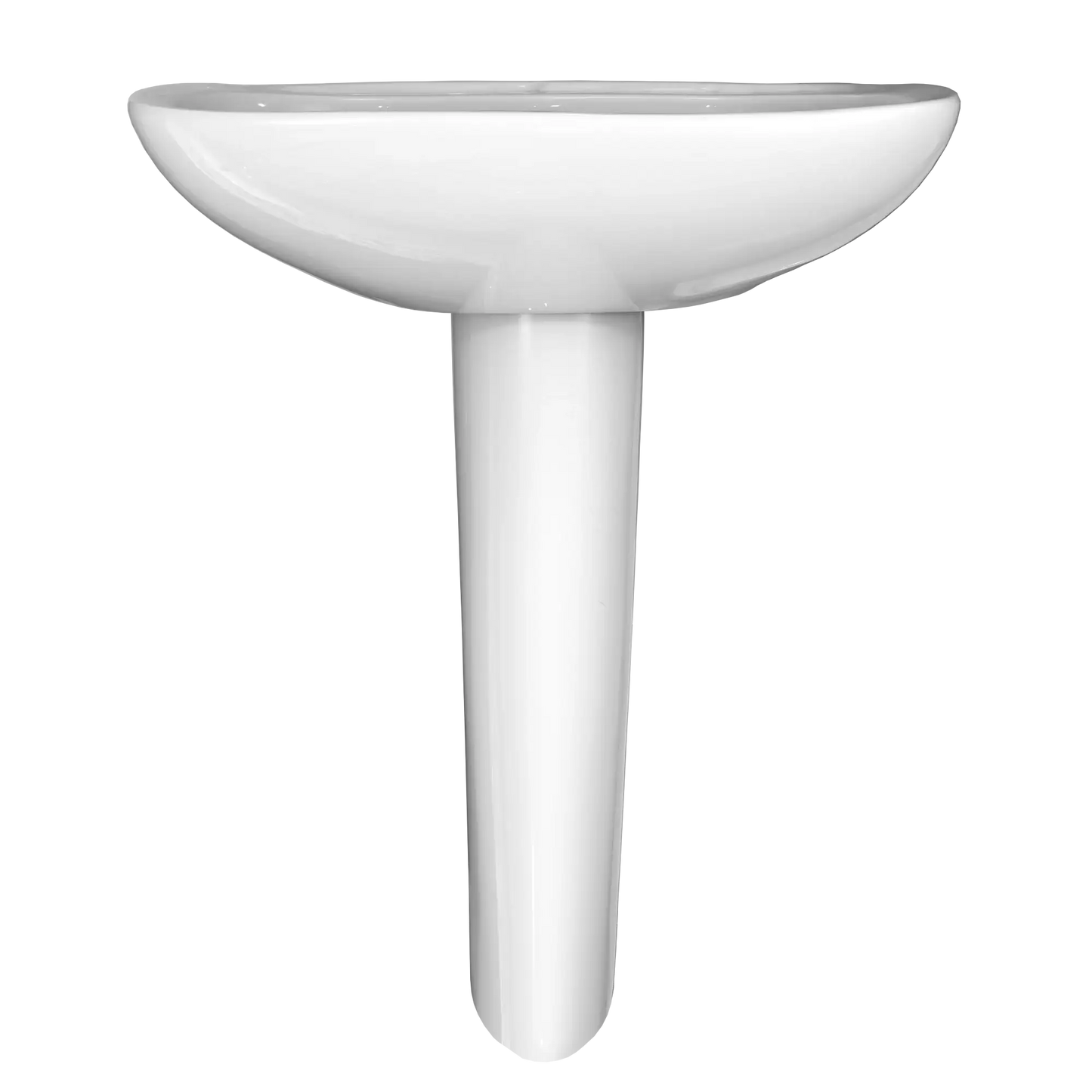 TOTO Prominence Oval Basin Pedestal Bathroom Sink with CeFiONtect™ for Single Hole Faucets LPT242G