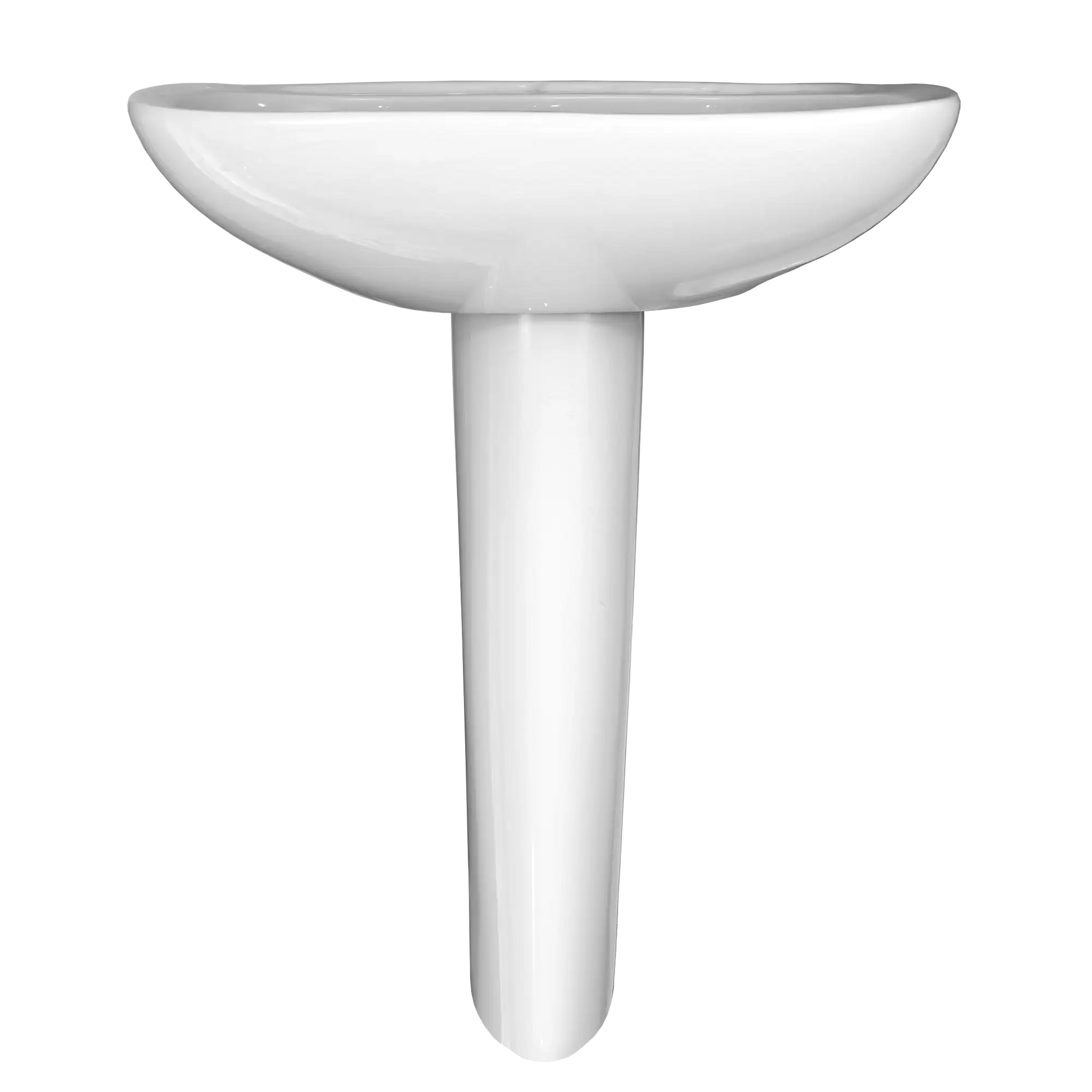 TOTO Prominence Oval Basin Pedestal Bathroom Sink with CeFiONtect™ for Single Hole Faucets LPT242G