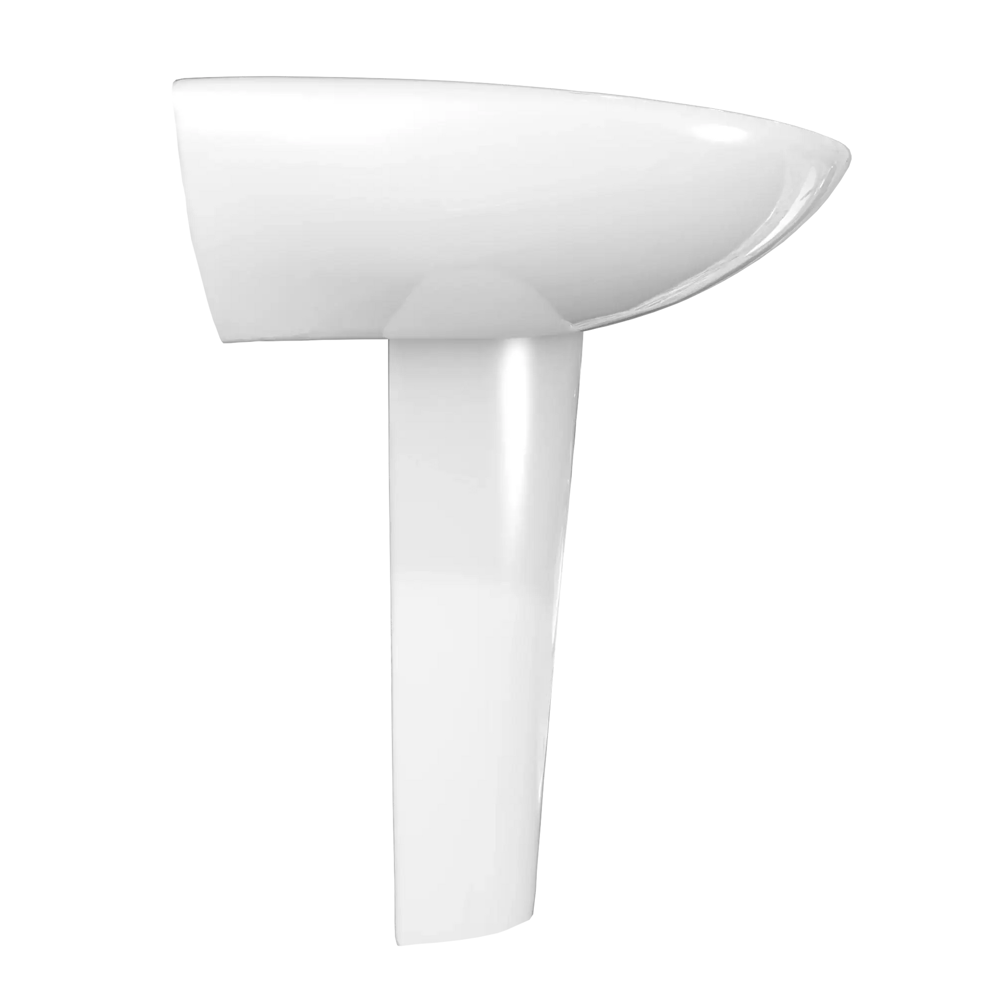 TOTO Prominence Oval Basin Pedestal Bathroom Sink with CeFiONtect™ for Single Hole Faucets LPT242G