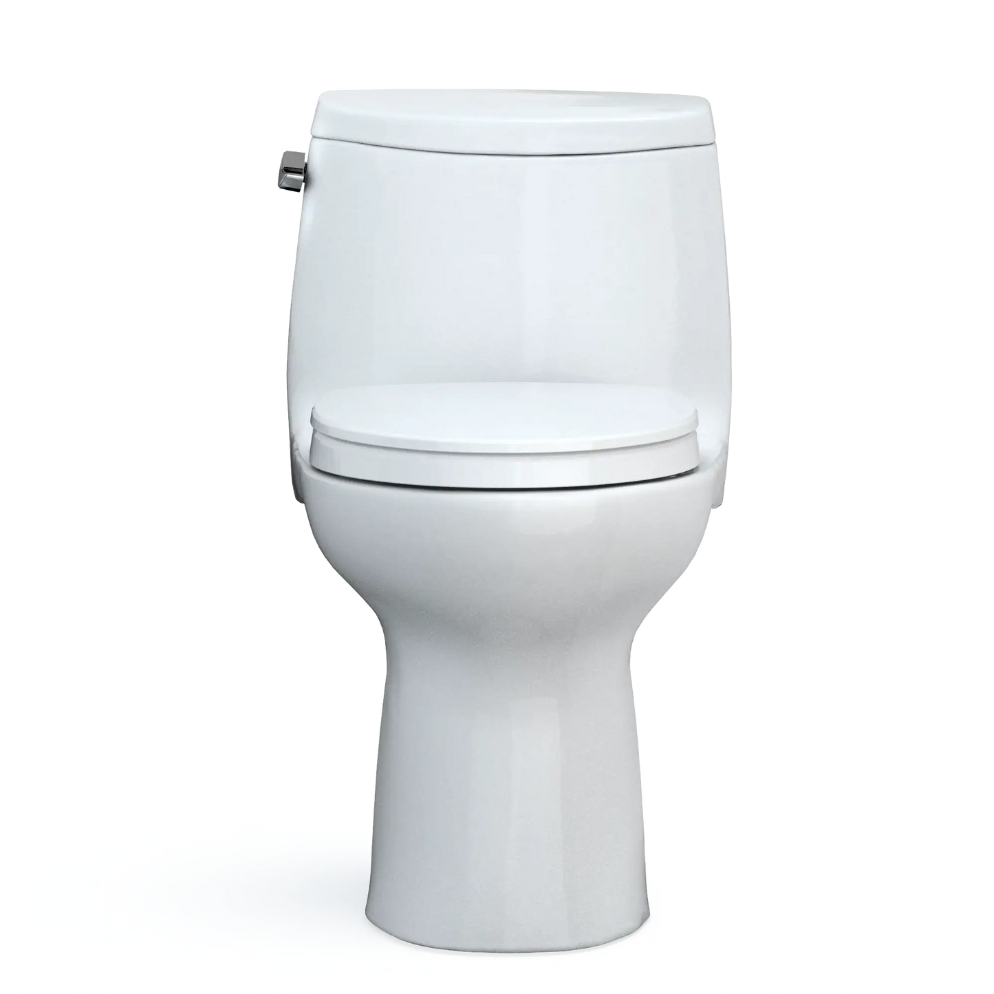 TOTO UltraMax II WASHLET+ One-Piece Elongated 1.28 GPF Universal Height Toilet with SS124 SoftClose Seat MS604124CEFG