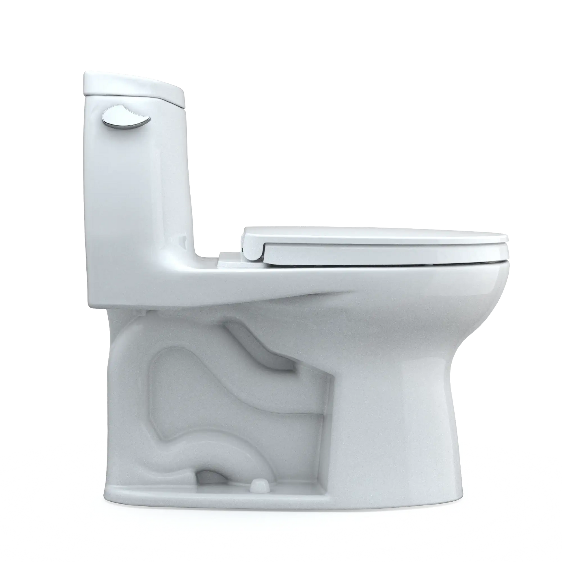 TOTO UltraMax II WASHLET+ One-Piece Elongated 1.28 GPF Universal Height Toilet with SS124 SoftClose Seat MS604124CEFG