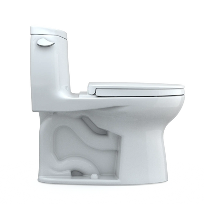 TOTO UltraMax II WASHLET+ One-Piece Elongated 1.28 GPF Universal Height Toilet with SS124 SoftClose Seat MS604124CEFG