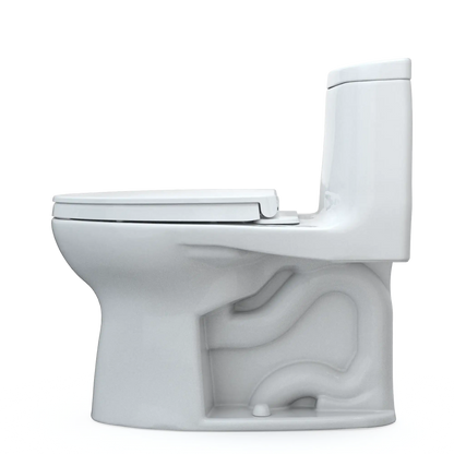TOTO UltraMax II WASHLET+ One-Piece Elongated 1.28 GPF Universal Height Toilet with SS124 SoftClose Seat MS604124CEFG