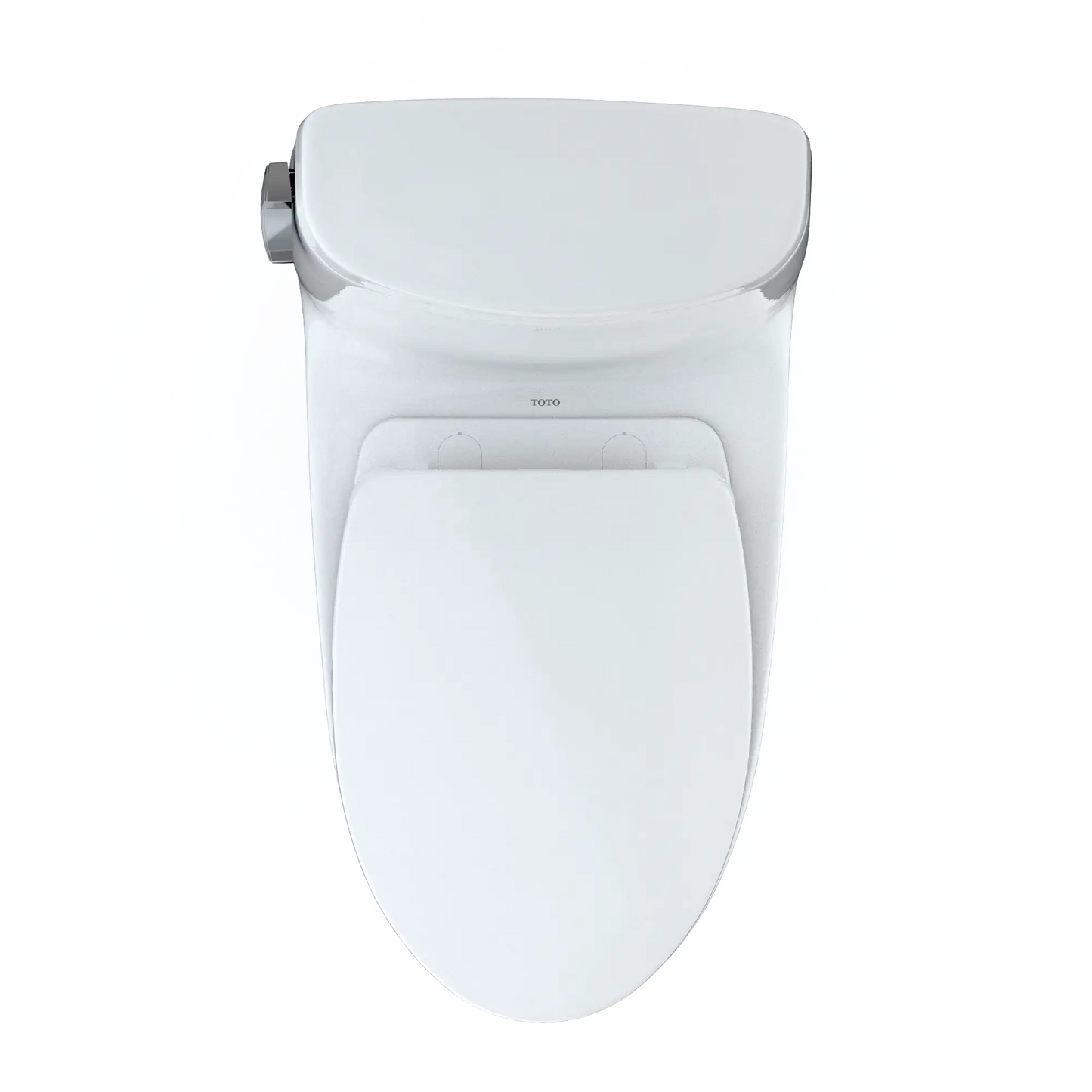 TOTO UltraMax II WASHLET+ One-Piece Elongated 1.28 GPF Universal Height Toilet with SS124 SoftClose Seat MS604124CEFG