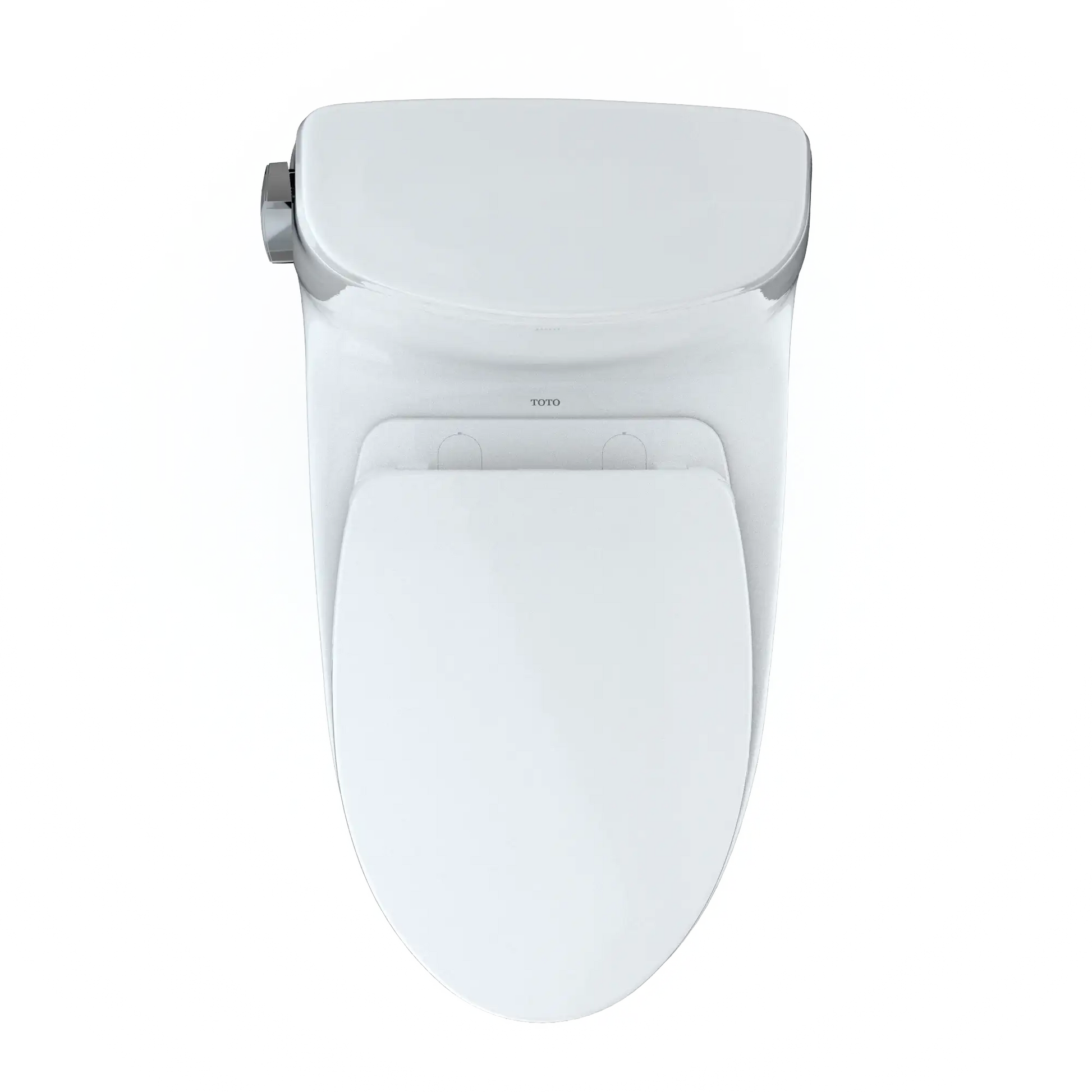 TOTO UltraMax II WASHLET+ One-Piece Elongated 1.28 GPF Universal Height Toilet with SS124 SoftClose Seat MS604124CEFG