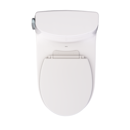 TOTO Ultramax One-Piece Round 1.28 GPF WASHLET+ Ready Universal Height Toilet with CEFIONTECT MS603113CEFG#12
