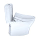 TOTO WASHLET+ Aquia IV Dual Flush 1.28/0.9 GPF Toilet with Contemporary S500e Bidet Seat - MW4463046CEMGN(A)#01