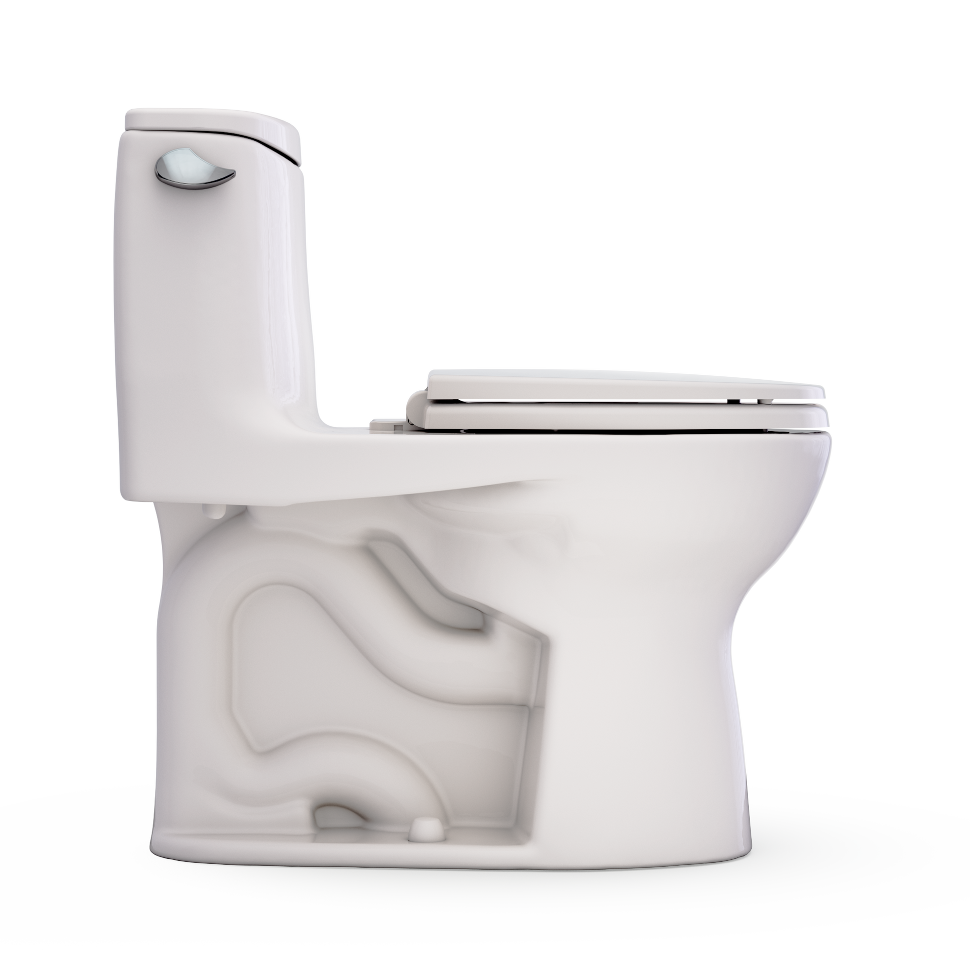 TOTO Ultramax One-Piece Round 1.28 GPF WASHLET+ Ready Universal Height Toilet with CEFIONTECT MS603113CEFG#12