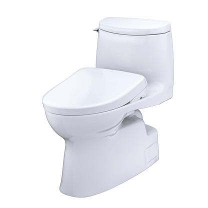 TOTO Carlyle II One-Piece 1.28 GPF Universal Height Toilet and S7A Bidet Seat MW6144736CUFG#01