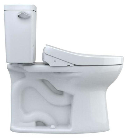 TOTO Drake Two-Piece 1.6 GPF Universal Height Toilet with C5 Bidet Seat 10 Inch Rough-In MW7763084CSFG.10#01