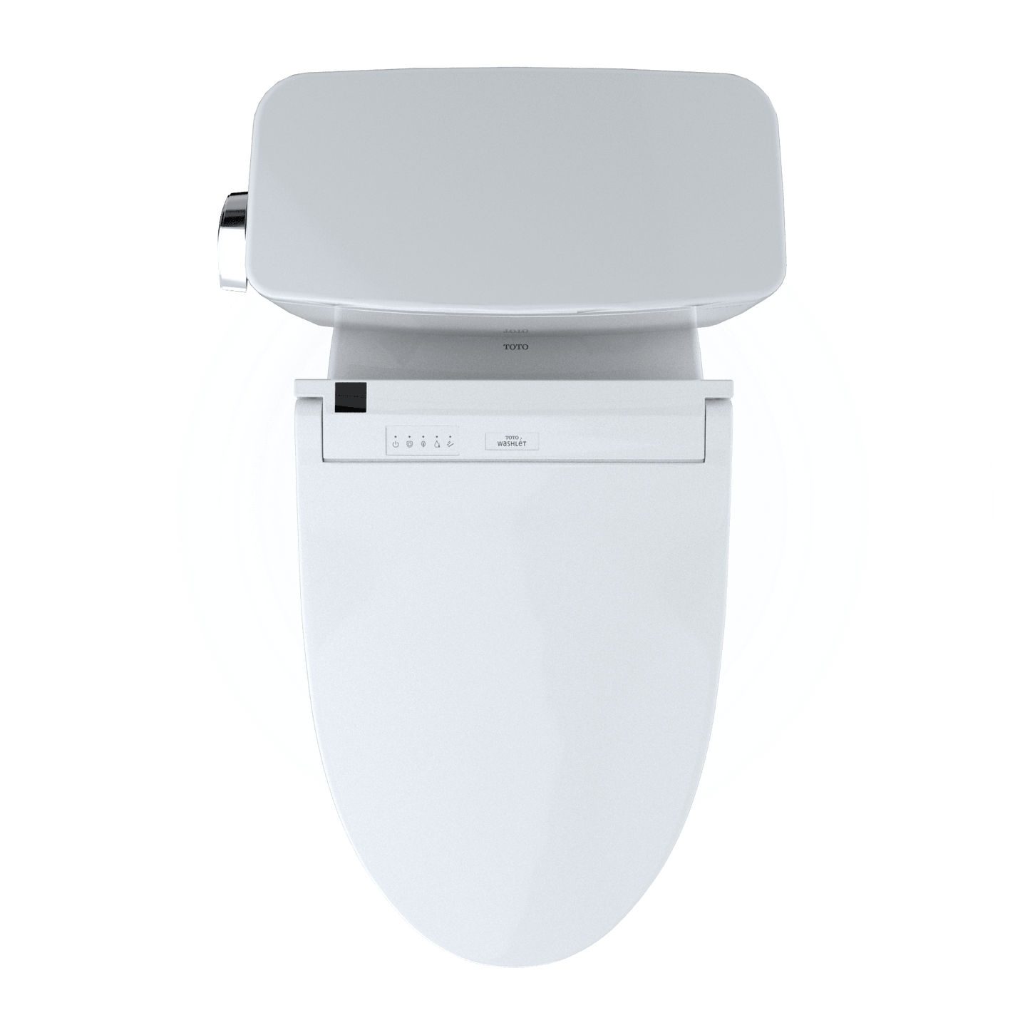 TOTO Drake Two-Piece 1.6 GPF Universal Height Toilet with C5 Bidet Seat 10 Inch Rough-In MW7763084CSFG.10#01