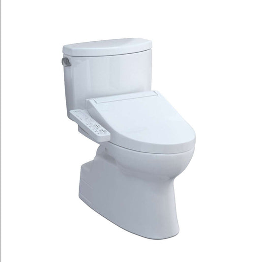 TOTO Vespin II Two-Piece 1.28 GPF Universal Height Toilet and C2 Bidet Seat MW4743074CEFG#01