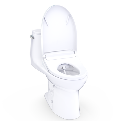 TOTO Ultramax WASHLET+ S5 One-Piece Elongated 1.6 GPF Universal Height Toilet with CEFIONTECT MW6083446CSFG#01