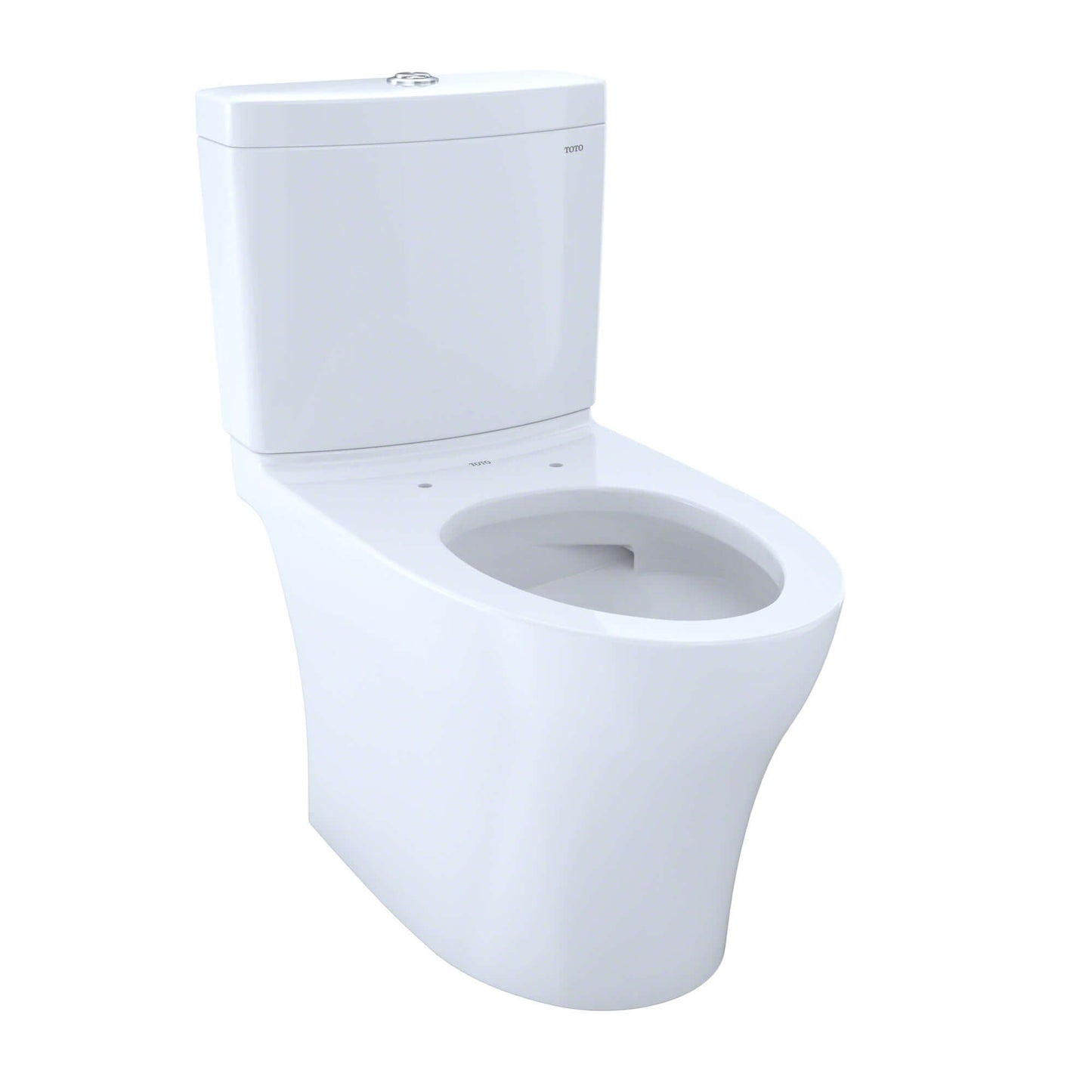 TOTO Aquia IV Two-Piece Elongated Dual Flush 1.28 and 0.9 GPF Toilet with CEFIONTECT, Cotton White - CST446CEMFGN#01